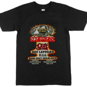 1986 Monsters of Rock 80s Tour Zeppelinfeld Unisex T Shirt
