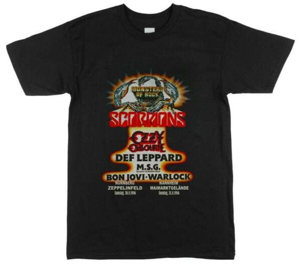 1986 Monsters of Rock 80s Tour Zeppelinfeld Unisex T Shirt