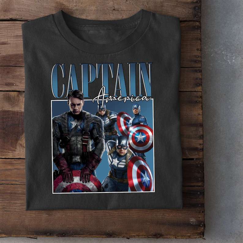 Captain america Chris Evans Tshirt Shirt Tee