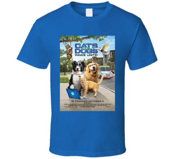 Cats Dogs 3 Paws Unite Movie Unisex T Shirt