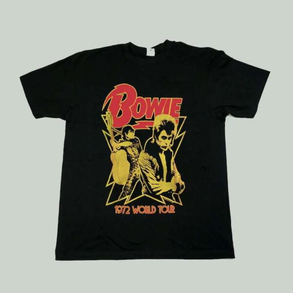 David Bowie Singer 1972 World Tour Unisex T Shirt