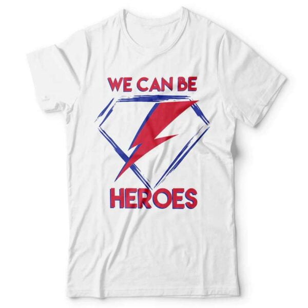 David Bowie Singer We Can Be Heroes T Shirt