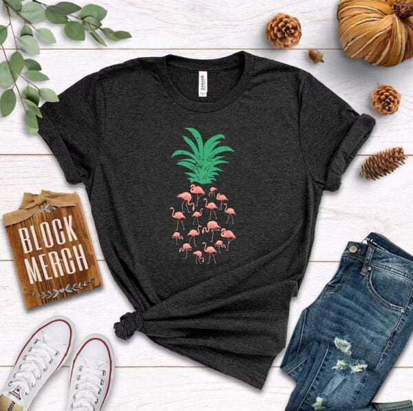 Flamingo Pineapple Unisex T Shirt