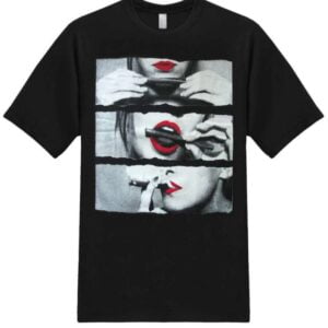 Girl Rolling and Smoking Blunt Marijuana Weed Pot 420 Stoner Unisex T Shirt