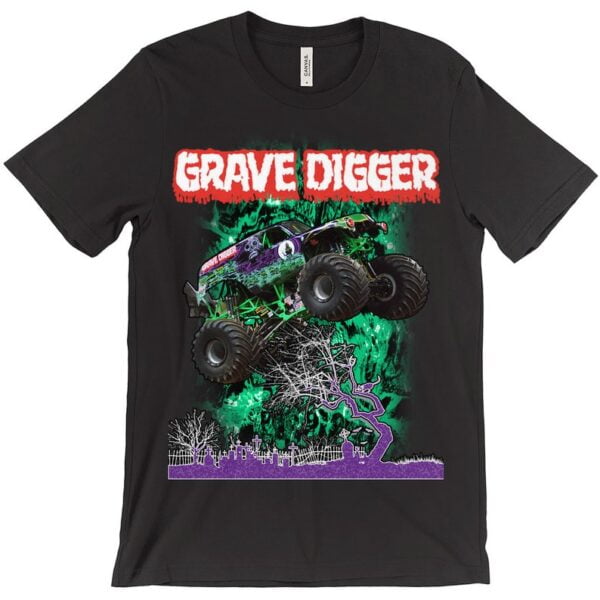 Gravedigger Monster Truck Monster Jam Graveyard Unisex T Shirt