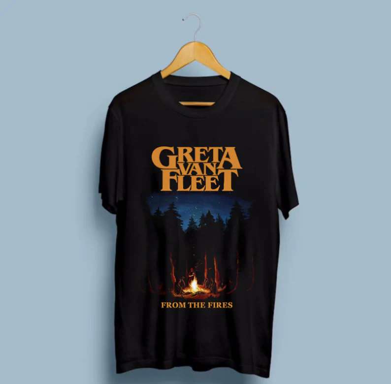 Greta Van Fleet from The Fires Fans GVF Unisex T-Shirt