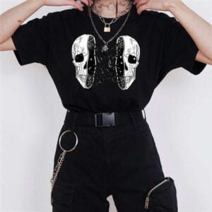 Half Skull Unisex T Shirt
