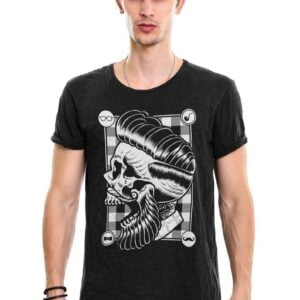 Hipster Skull Unisex T Shirt