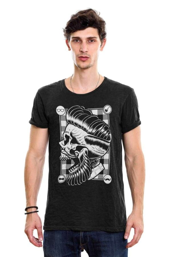 Hipster Skull Unisex T Shirt