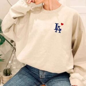 LA Dodgers Heart Sweatshirt Unisex T Shirt