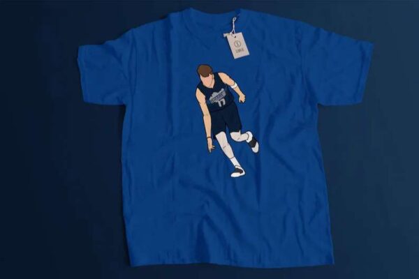 Luka Doncic 77 Dallas Mavericks Basketball Cartoon Unisex T Shirt