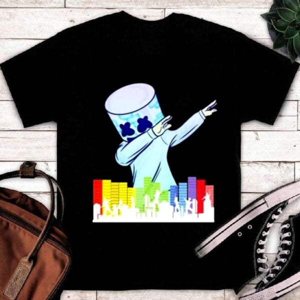 Marshmallow Dancing DJ Unisex T Shirt