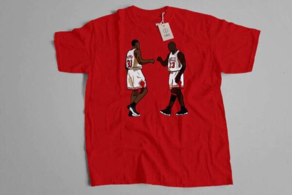 Michael Jordan and Scottie Pippen Throwback Unisex T Shirt