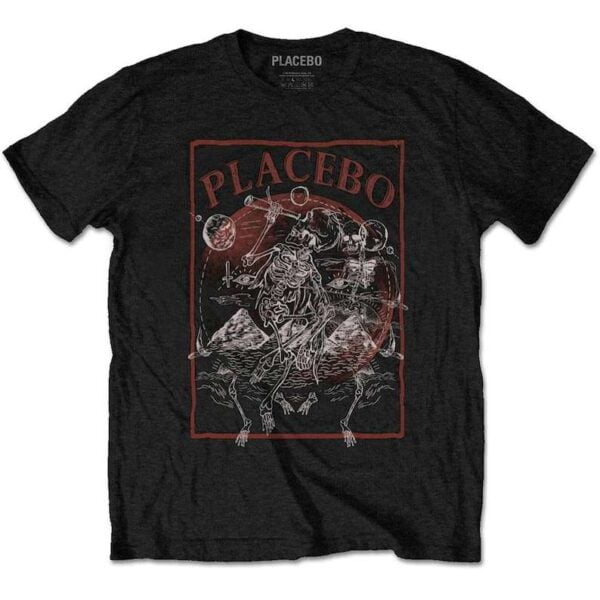 Placebo Rock Band Astro Skeletons Unisex T Shirt