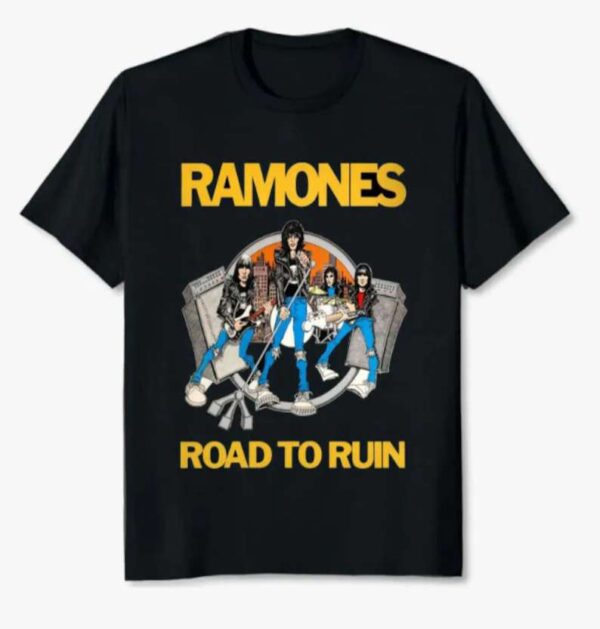Ramones Band Road To Ruin Album Unisex T Shirt