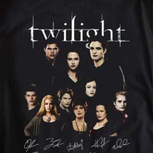The Twilight Saga Cast Full Signed Edward Cullen Bella Swan Unisex T Shirt