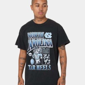 Vintage NCAA UNC Tar Heels Wordman Fade Unisex T Shirt