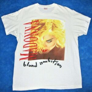 Vintage Rare 1990 Madonna Blonde Ambition Concert Tour Unisex T Shirt