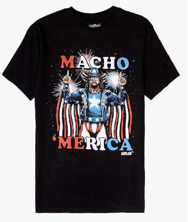Wrestling Macho Merica Unisex T Shirt