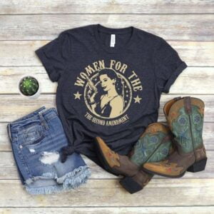 2nd Amendment T Shirt Women For the Second Right to Bear Arms