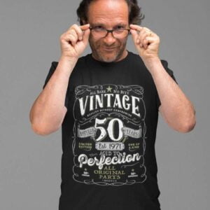 50th in 2021 Birthday Gift For Men 1971 Shirt