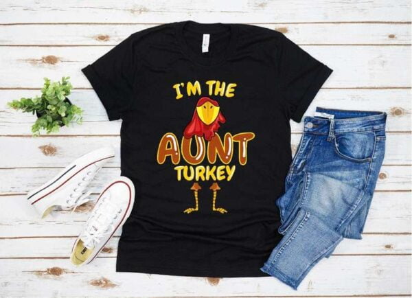 Aunt Turkey Matching Family Thanksgiving T Shirt