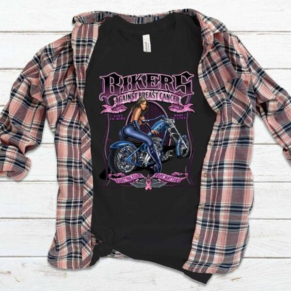Breast Cancer Awareness T Shirt Bikers Against Breast Cancer