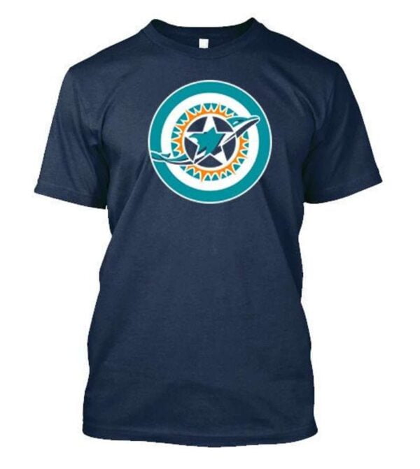 Captain America Dolphins Unisex T Shirt