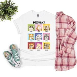 Cat T Shirt Cattitude Unisex T Shirt