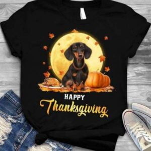 Dachshund Happy Thanksgiving T Shirt