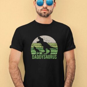 Daddysaurus T Rex Dinosaur Daddy Saurus Unisex T Shirt