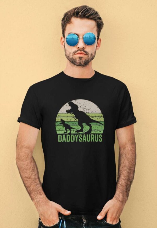 Daddysaurus T Rex Dinosaur Daddy Saurus Unisex T Shirt