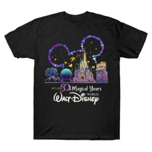 Disney World 50th Anniversary Walt Disney Magic Kingdom Unisex T Shirt 1