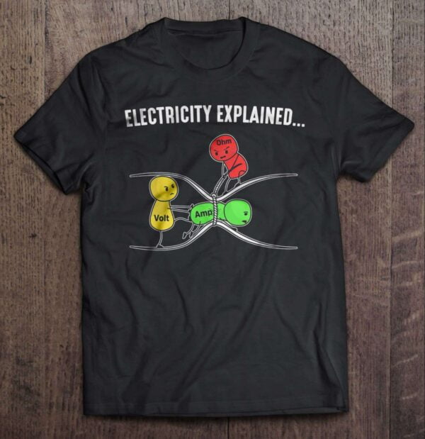 Electricity Explained T Shirt Ohms Law