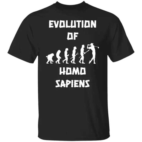 Evolution of Homo Sapiens Golf Unisex T Shirt