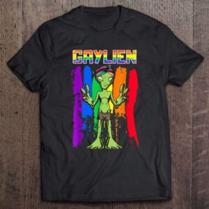 Gaylien Alien Gay Pride Lgbt Rainbow Unisex T Shirt