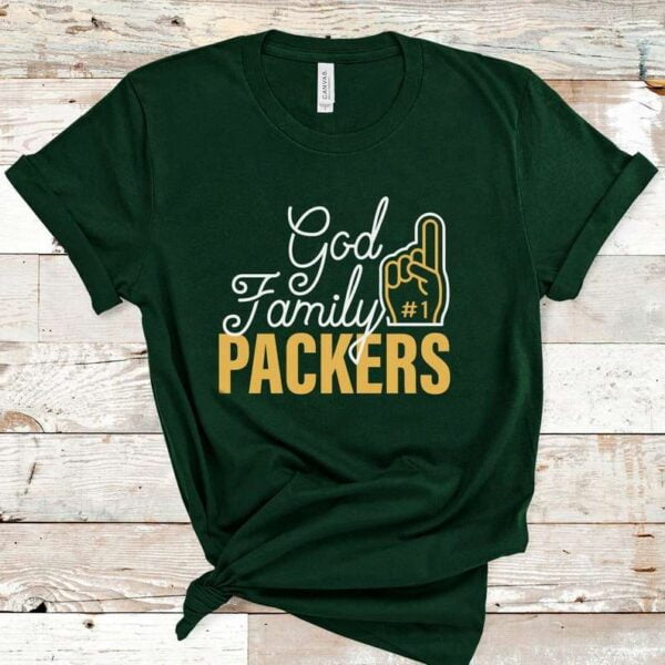 God Family Packers Green Bay T Shirt