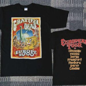 Grateful Dead European Tour Vintage 1990 T Shirt