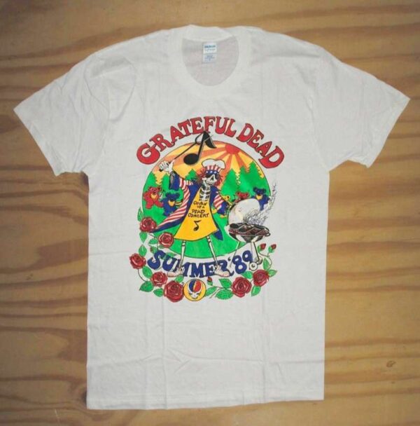 Grateful Dead T Shirt Summer 1989 Tour T Shirt