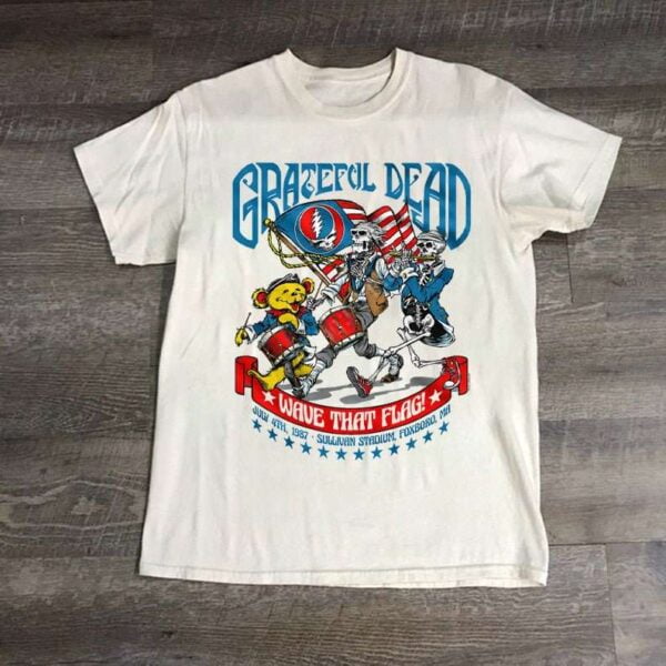 Grateful Dead Vintage 1987 T Shirt 4th of July 1987 Wave That Flag