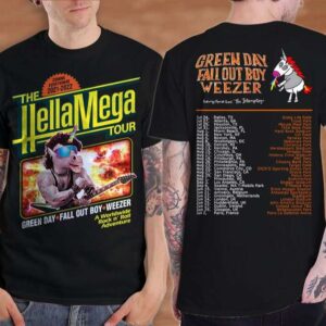 Hella Mega Tour 2021 Shirt Green Day Fall Out Boy Weezer