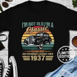 Im Classic Car 85th Birthday 85 Year Old Born In 1937 Unisex T Shirt