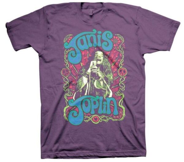 Janis Joplin Purple Peace Of My Heart Unisex T Shirt