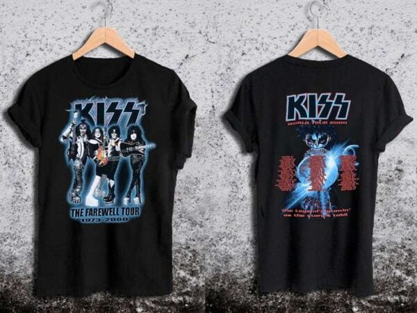 KISS The Farewell Tour 1973 2000 Vintage T Shirt