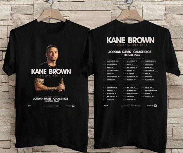 Kane Brown 2021 Blessed and Free Tour T Shirt