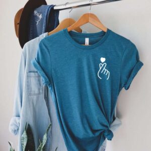 Korean Finger Heart Shirt