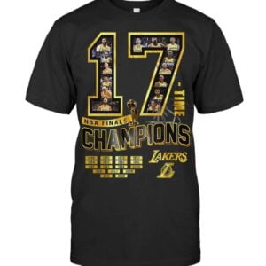 Lakers 17 Time Champions NBA Finals T Shirt