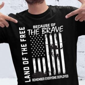 Land Of The Free Because Of The Brave T Shirt For Men And Women