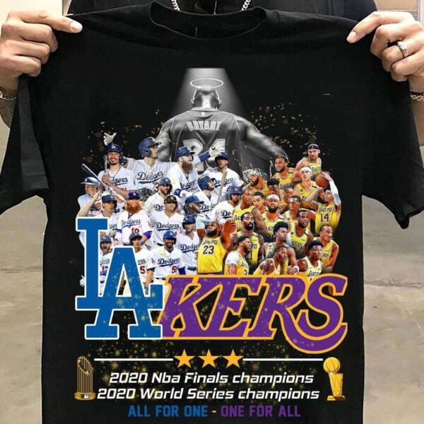 Los Angeles Dodgers And Lakers All Team 2020 Nba Finals Champions Shirt