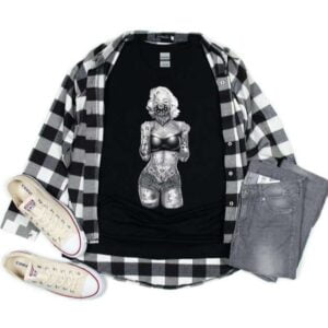 Marylin Monroe T Shirt Outlaw Bandana